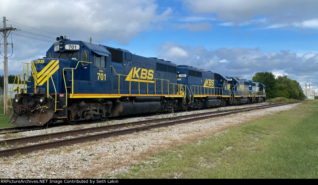 KBSR 701 and three sisters on the former Purdue Railroad Supr